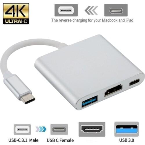 Thunderbolt 3 Adapter USB Type C Hub to HDMI-compatible 4K support Samsung Dex mode USB-C Doce with PD for MacBook Pro/Air 2019