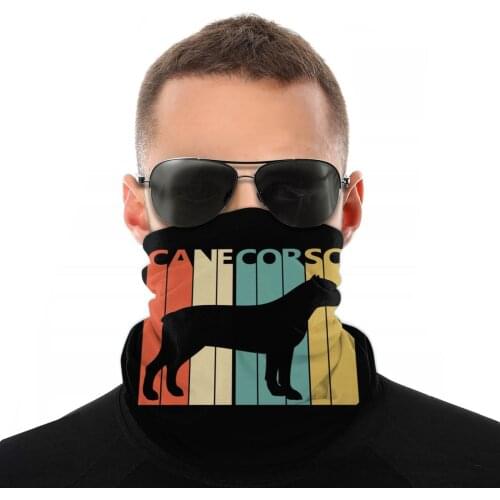 Cane Corso Dog Magic Half Face Mask Unisex Fashion Tube Scarf Vintage Balaclava Bandana Multi-functional Headband Biking Hiking