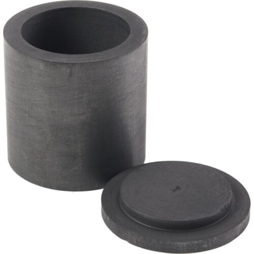 High Purity Graphite Melting Crucible Casting With Lid Cover 40*40mm For Silver&black