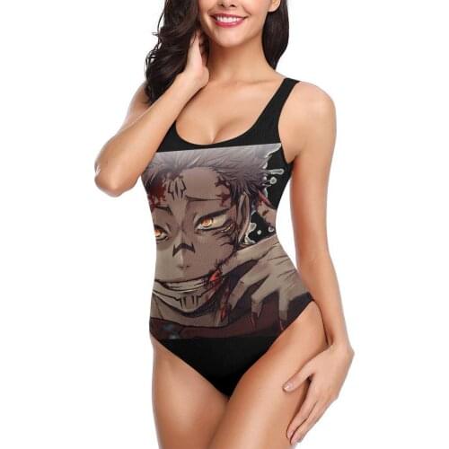Women 2021 sexy Bikinis Jujutsu Ryomen Sukuna (3) Women Swimsuit One Piece swimsuit Japanese Anime Kawaii bathing suit For Women