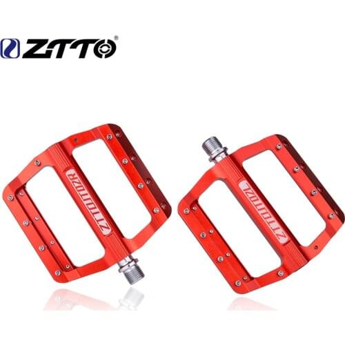 ZTTO MTB Ultralight Flat Pedal Aluminum Alloy XC AM BMX Mountain Road Bike Anti-slip Big Foot DU Bearings Bicycle Pedals