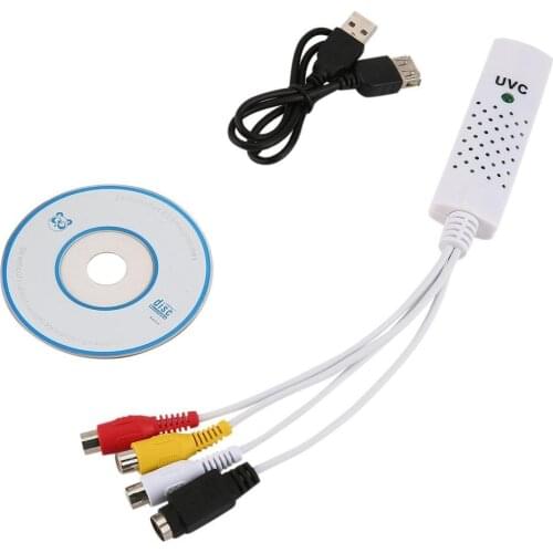 1Set USB2.0 Video TV Tuner DVD Audio Capture Card Converer Adapter for Computer CCTV Camera for Windows 7 8