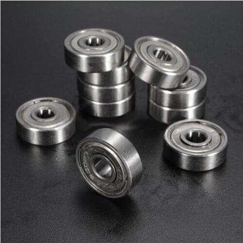 10pcs Miniature Sealed Metal Shielded Metric Radial Ball Bearing Model: 627-ZZ 7x22x7Mm