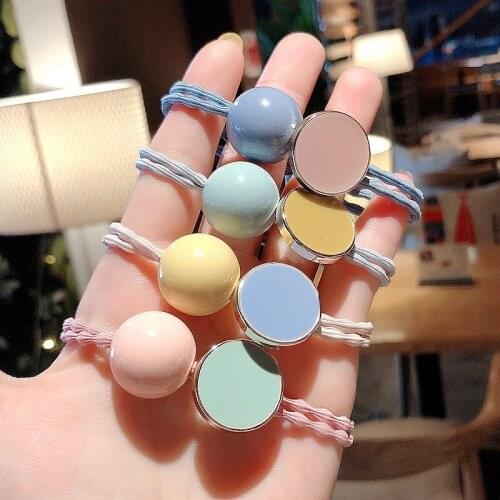 120pcs/lot DIY Simple Multi Pearl Bracelet Double Use Hair Band Elasticity Rubber Band Hair Styling Tools Accessories HA1330