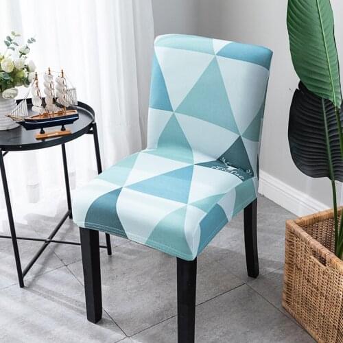 2020 backrest one elastic spandex chair cover household stool cover modern simple four seasons universal