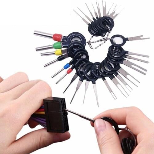 36Pcs 2019 New Car Terminal Removal Electrical Wiring Crimp Connector Pin Extractor Kit Automobiles Terminal Repair Hand Tools