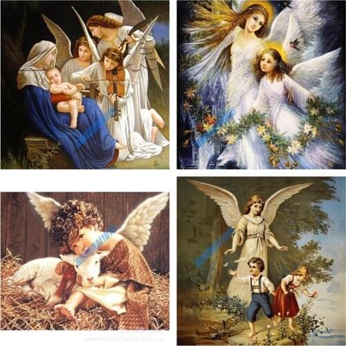 5d Diamond Painting Angel DIY Mosaic Christmas Gift Diamond Embroidery Full Square Round Portrait Home Decor Cross Stitch Kits
