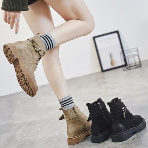 White Mid-Calf Boots Womens Shoes Round Toe Booties Ladies Winter Footwear Boots-women Low Heels booties Short