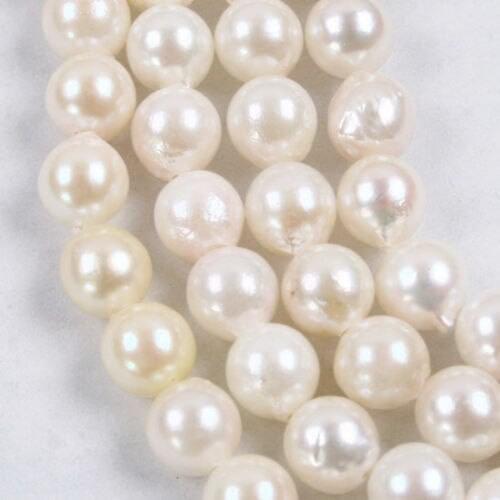 Miss00169 7-8mm White Saltwater Akoya Pearl Baroque Loose Beads 14 5pc