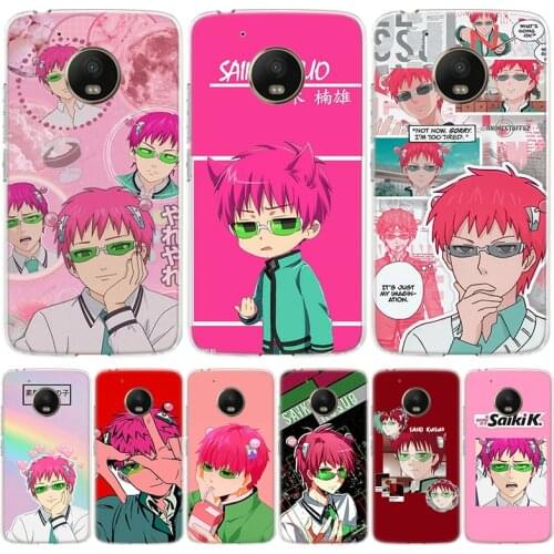 The Disastrous Life of Saiki K Kusuo Phone Case For Motorola Moto G9 G7 G8 G6 G5S E6 E5 Plus Power Play One Action Macro EU Gift