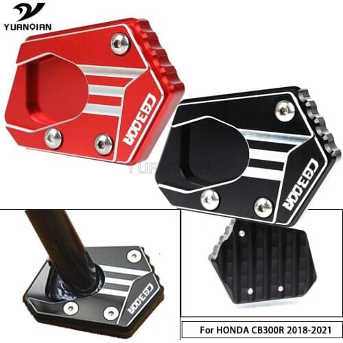 For HONDA CB300R CB 300 CB300 R 2018-2021 Motorcycle CNC Kickstand Side Stand Enlarge Extension Pad CB650R CB650 R 2019-2021