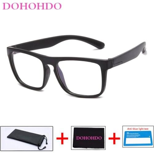 DOHOHDO Baby Anti-blue Light Glasses for Children TR90 Soft Frame Goggle Flexible Silicone Glasses Kids Eye Fame Eywear UV400