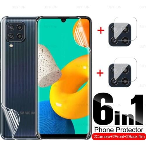 6in1 Front Back Hydrogel Film For Samsung Galaxy M32 Samsung M32 M31 M31S M30S M62 M12 M21M 21S Screen Camera Protective Film
