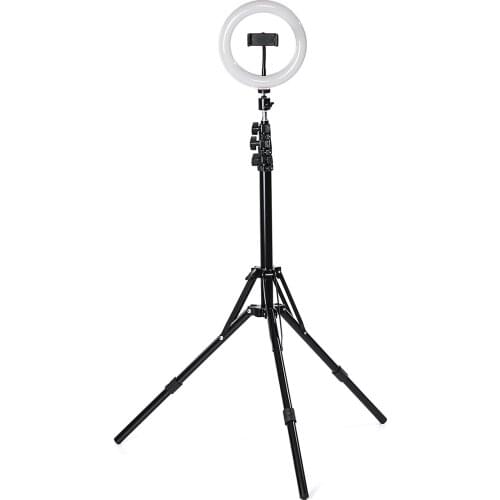 3200K-6500K LED Ring Light Photo Studio Light Photography Dimmable Video For iPhone With Tripod Selfie Stick & Phone Holder