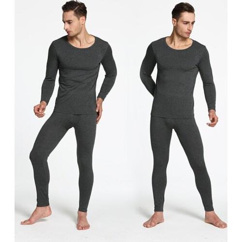 Thermal Underwear Sets For Men Winter Thermo Underwear Long Winter Clothes Men Thick Thermal Clothing Solid Drop Shipping