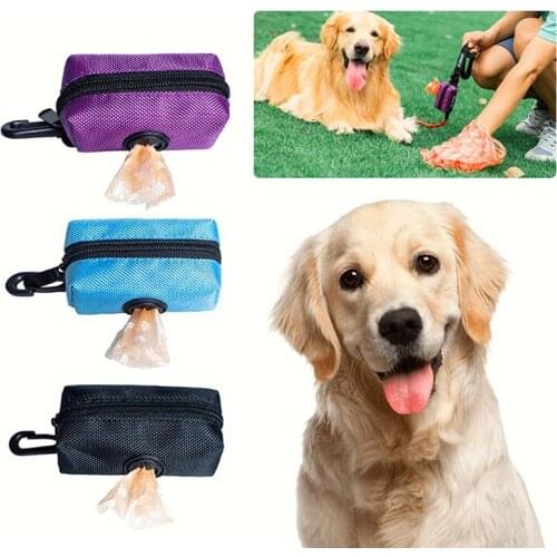 Pet Puppy Cat Pick Up Poop Bag Dispenser Portable Dog Poop Waste Bag Holder Outdoor Pets Supplies Garbage Bags Organizer