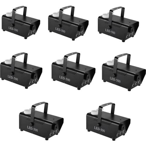 Mini 500W RGB Fog Machine Remote Control Fog Machine Pump Disco Smoke Machine For Party Weedding Christmas Stage Fogger Machine