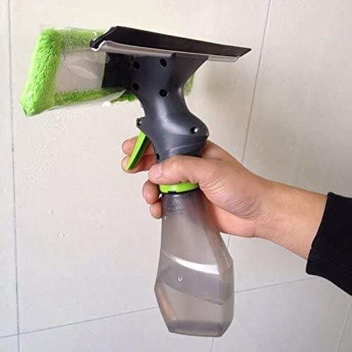 Window Vac Spray Bottle Set Spray Bottle Cloth Cover Pad Cleaning Kit for Window