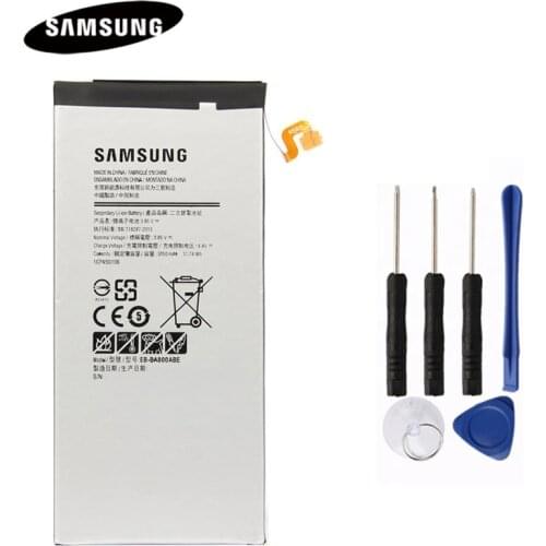 Original Phone Battery EB-BA800ABE For Samsung GALAXY A8 2015 A8000 A800F A800S A800YZ Authentic Replacement Battery 3050mAh