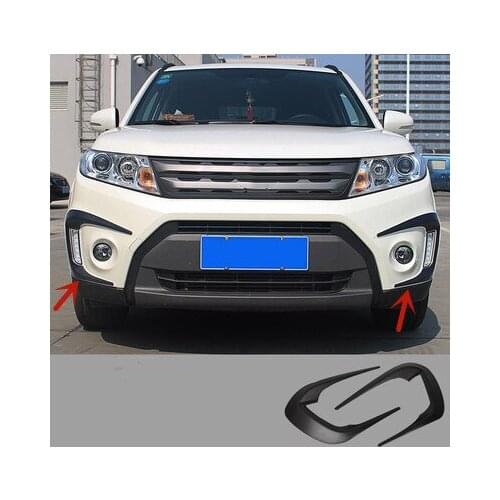 For Suzuki vitara 2016-2019 ABS Engineering Plastics Driving lights Fog lights decorative frame anti-scratch car styling