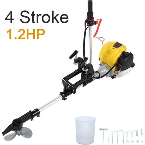 Samger 1PC 4 Stroke Marine Engine Propeller Gasoline Outboard Powered Marine Propeller Fishing Boat Motor Kayak Artifact