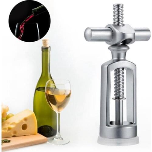 Wine Opener Creative Bottle Metal Opener Zinc Alloy Vintage Satin Bell Corkscrew Cellar Type Corkscrew Kitchen Bar Gadgets