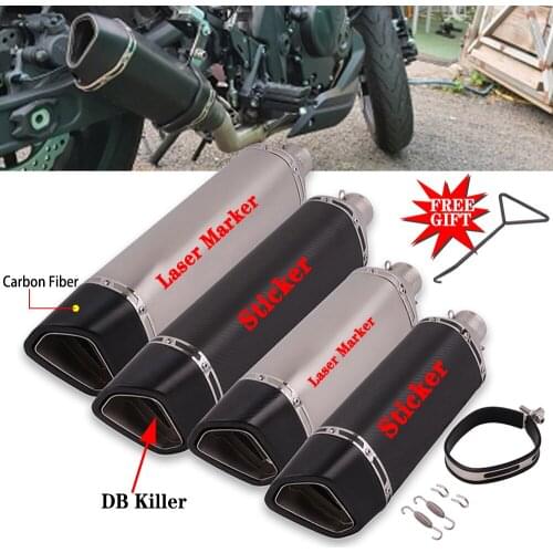 Motorcycle Exhaust Universal Escape Moto Muffler Modified exhaust End Pipe DB Killer For Yamaha R3 PCX Nmax KTM 390 Adventure