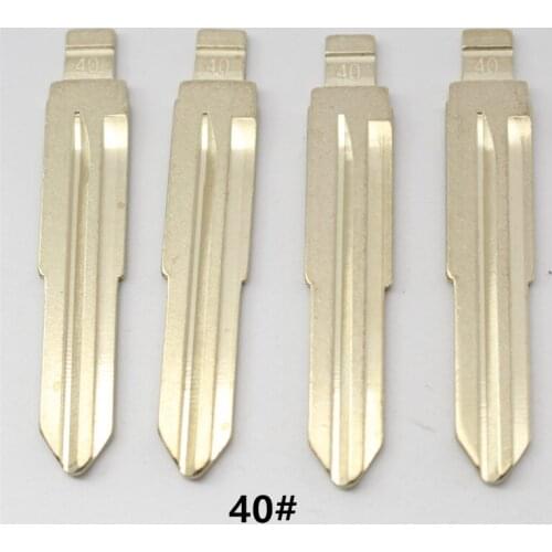 VVDI OEM 10Pcs 40# Metal Uncut Flip KD Remote Key Blade For Chevrolet Epica Mid Slot