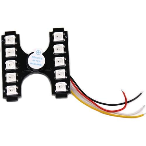 TCMM FPV Racer Spare Part Taillight Tail LED Light with Loud Buzzer for Racing RC Drone Accessories DIY