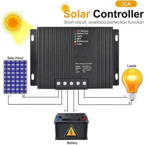 12V/30A DC To DC Charger With Bluetooth Automatic Smart Battery Chargers Solar Charge Controller IP30