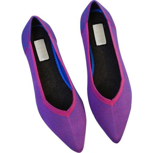 Fashion Pointed Toe Flats Shoes Environmental Breathable Anti-slip for Women Girls Party 2019 New Ladies Shoes Sapato Feminino