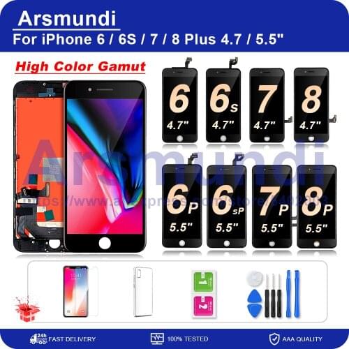 5.5" Grade AAA For iPhone 7 Plus 7Plus LCD Display With 3D Force Touch Screen Digitizer Assembly Replacement LCDs + Gifts