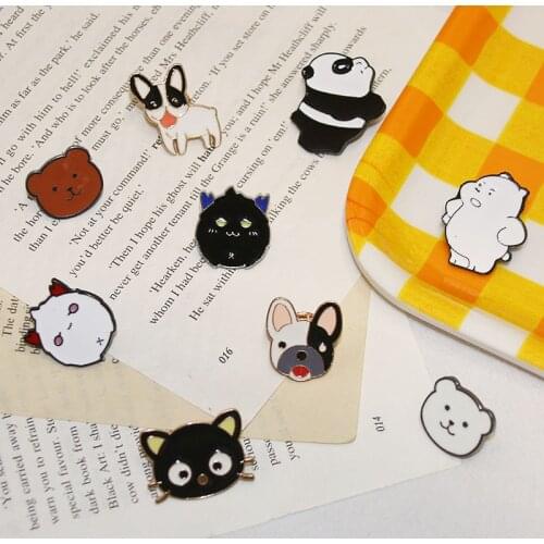 1 design metal cartoon color cartoon pin red panda Brooch color bear head womens Lapel Pin Badge JS2