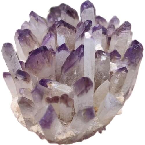 1pcs Purple Ghost Phantom Quartz Crystal Cluster Crystal Druse Specimen Amethyst Cluster
