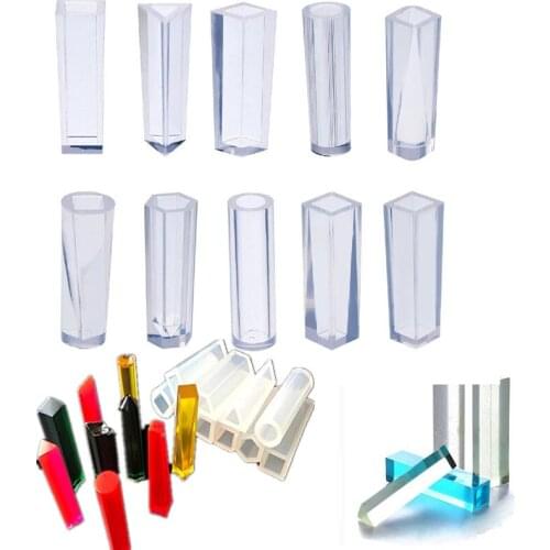 10 pcs/lot Pendant Fashion Transparent Scrapbooking Silicone Mould DIY Decorative Craft Jewelry Making Mold Epoxy Resin Molds