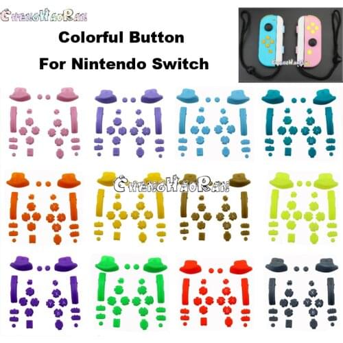 15colors 1x For Switch Joy-con L R ZL ZR Button ABXY D-Pad Button SL SR Buttons For Nintendo Switch Joy-con handle repair parts