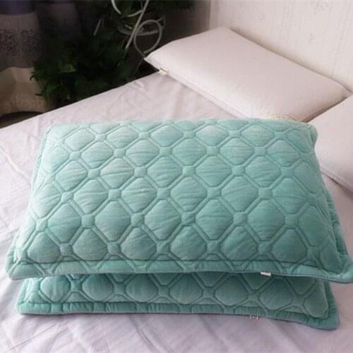2pcs Crystal Velvet Pillowcase Solid Color Winter Warm Pillow Cases Decor Home Pillow Covers Bedding