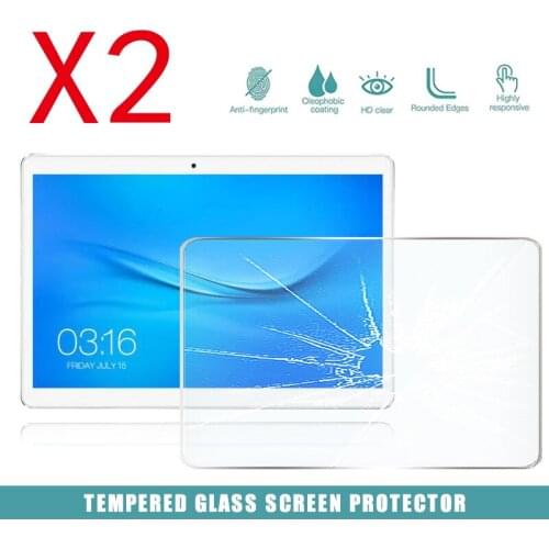 2Pcs Tablet Tempered Glass Screen Protector Cover for Teclast A10S Tablet HD Eye Protection Explosion-Proof Tempered Film