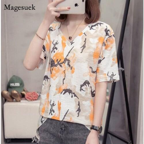 2021 Summer Large Size 4XL Pure Cotton Short Sleeve Blouse Female Loose Korean Casual Women Tops Blusas Mujer De Moda 9014 50