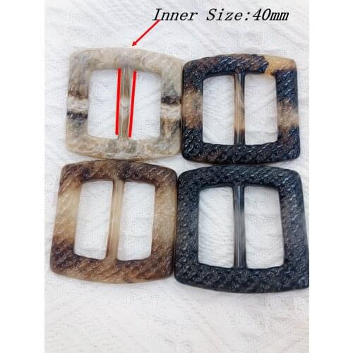 5PCs/Lot Colorful Resin Adjustable Belt Buckle Buttons Sewing Wedding Women Dress Overcoat Luggage Decoration Garment Handmade