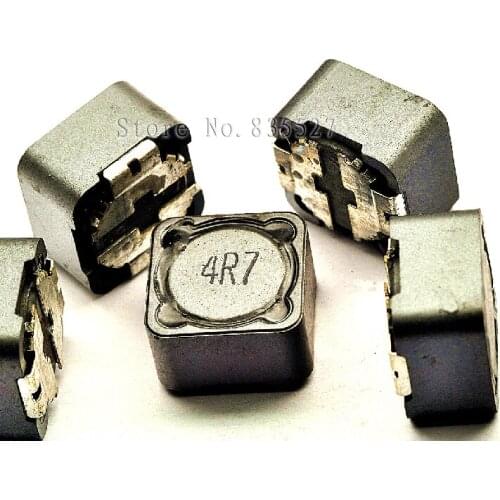 50PCS/LOT Shielded inductor 12 * 12 * 7 mm 4.7UH printing 4R7 SMD Power Inductors CD127
