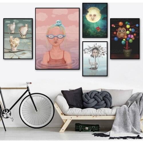 Canvas HD Prints Painting Abstract Wall Art Poster Modern Home Decoration Modular Portrait Pictures For Living Room No Framework