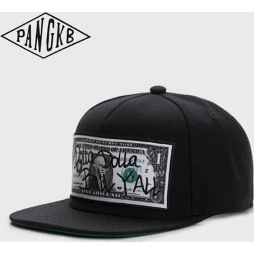 PANGKB Brand DOLLA DOLLAR CAP ball-y'all black USA hip hop snapback hat for men women adult outdoor casual sun baseball cap