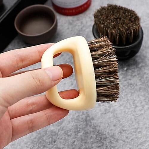 HIgh Quality comb Mens Shaving Brush Barber Salon Men Facial Beard Cleaning Appliance Shave Tool Razor Brush with Handle