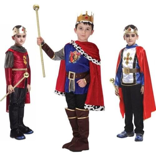 Halloween Cosplay kids Prince Costume for Children The King Costumes Childrens Day Boys Fantasia European royalty clothing