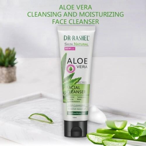 DR.RASHEL Aloe Vera Facial Cleanser Oil Control Face Wash Tighten Pore Anti Acne Smooth Moisture Deep Cleansing