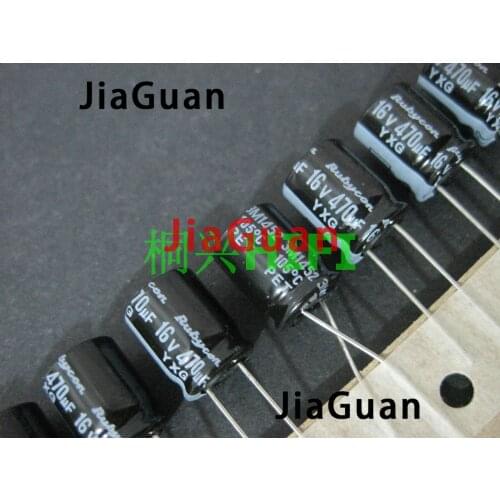 50PCS RUBYCON yxg 470uf 16v 10x12.5MM electrolytic capacitor YXG 16V470UF high frequency low resistance long life 470uF/16V
