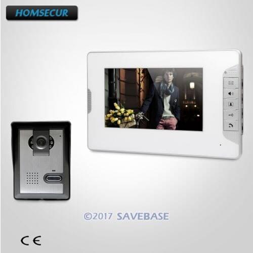 HOMSECUR 7" Video Door Entry Phone Call System Electric Lock Supported for Home Security