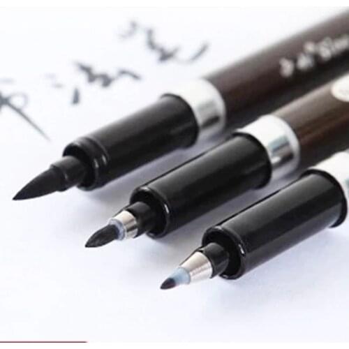 Calligraphy Pen for Signature Chinese Words Learning Japan Material Brush Art Marker Pens Stationery School Supplies