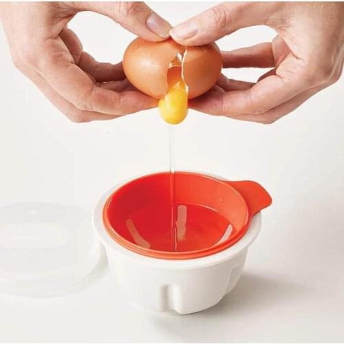 Egg Boiler Food Grade Cookware Cup Egg Poacher Kitchen Steamed Egg Set Microwave Ovens Cooking Tools